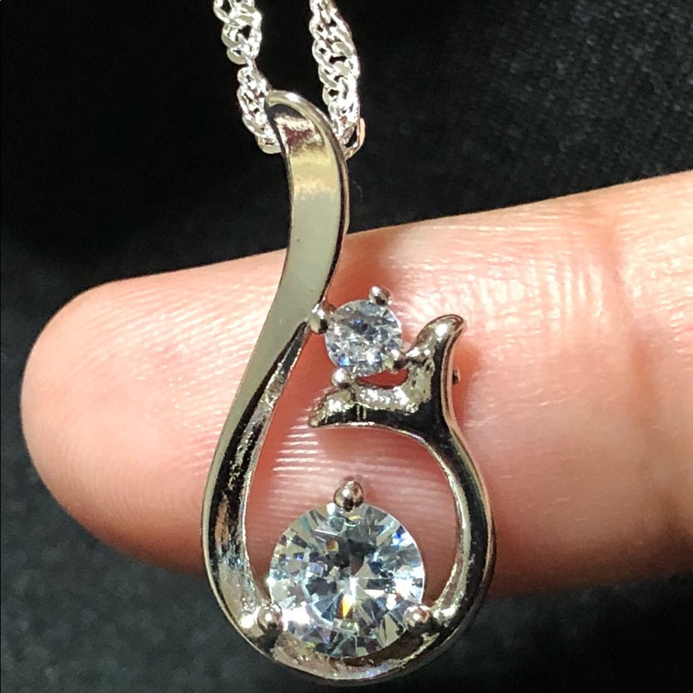 925 SterlingSilver Little Mermaid Pendant Necklace
